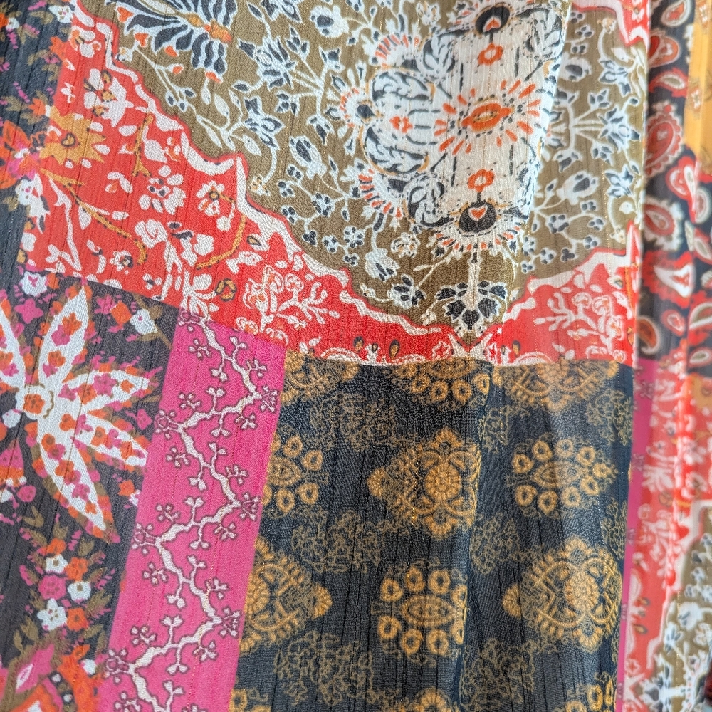 Multicolor Patchwork Women's Top - image 4